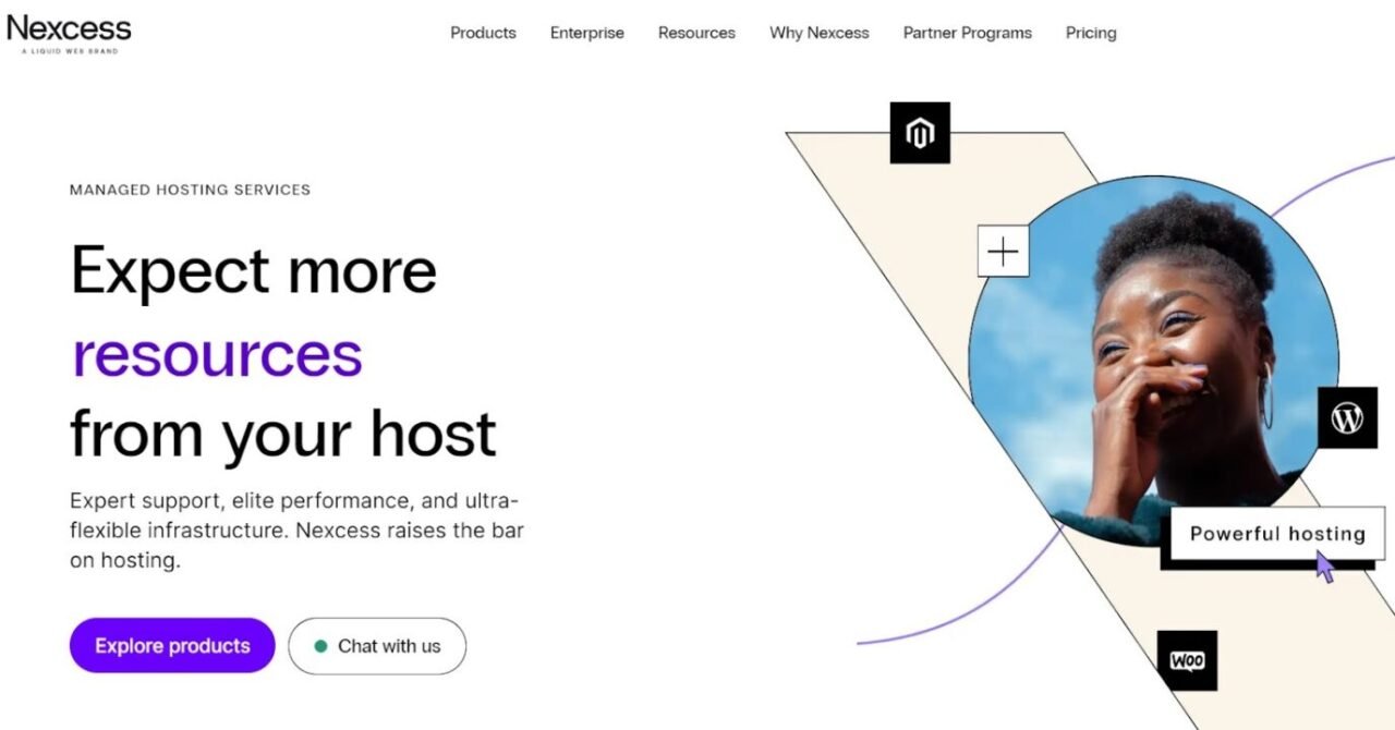 Nexcess Review Home page