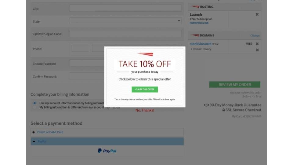 Create a account inmotion hosting