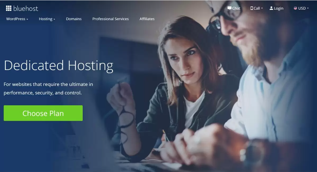 Dedicated hosting bluehost