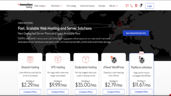 Inmotion home page review