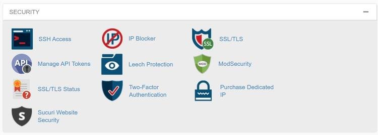 Security Inmotion hosting