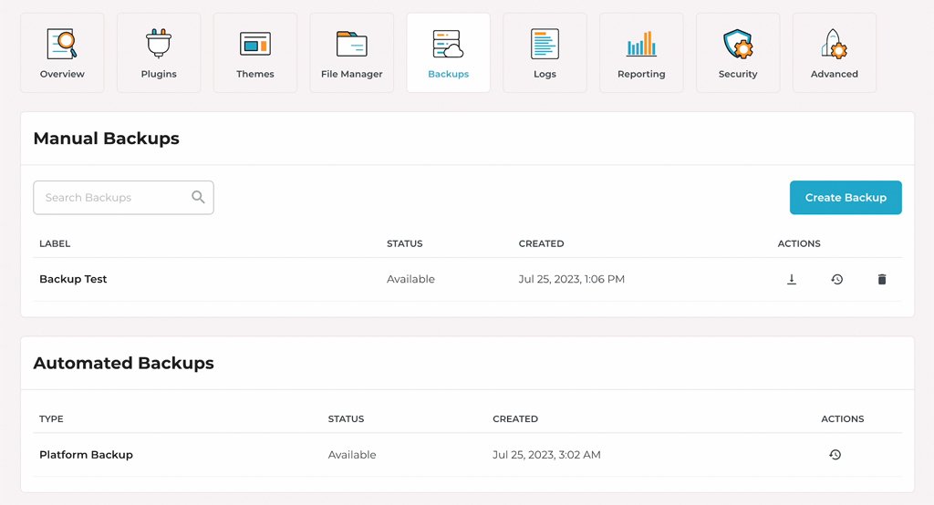 Automatic Data Backup rocket.net