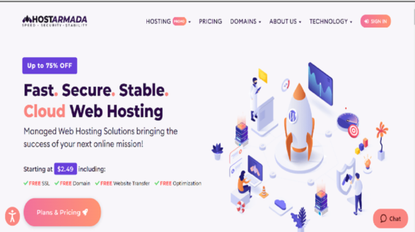 HostArmada Homepage template feature image