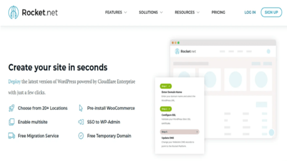 Rocket net home page