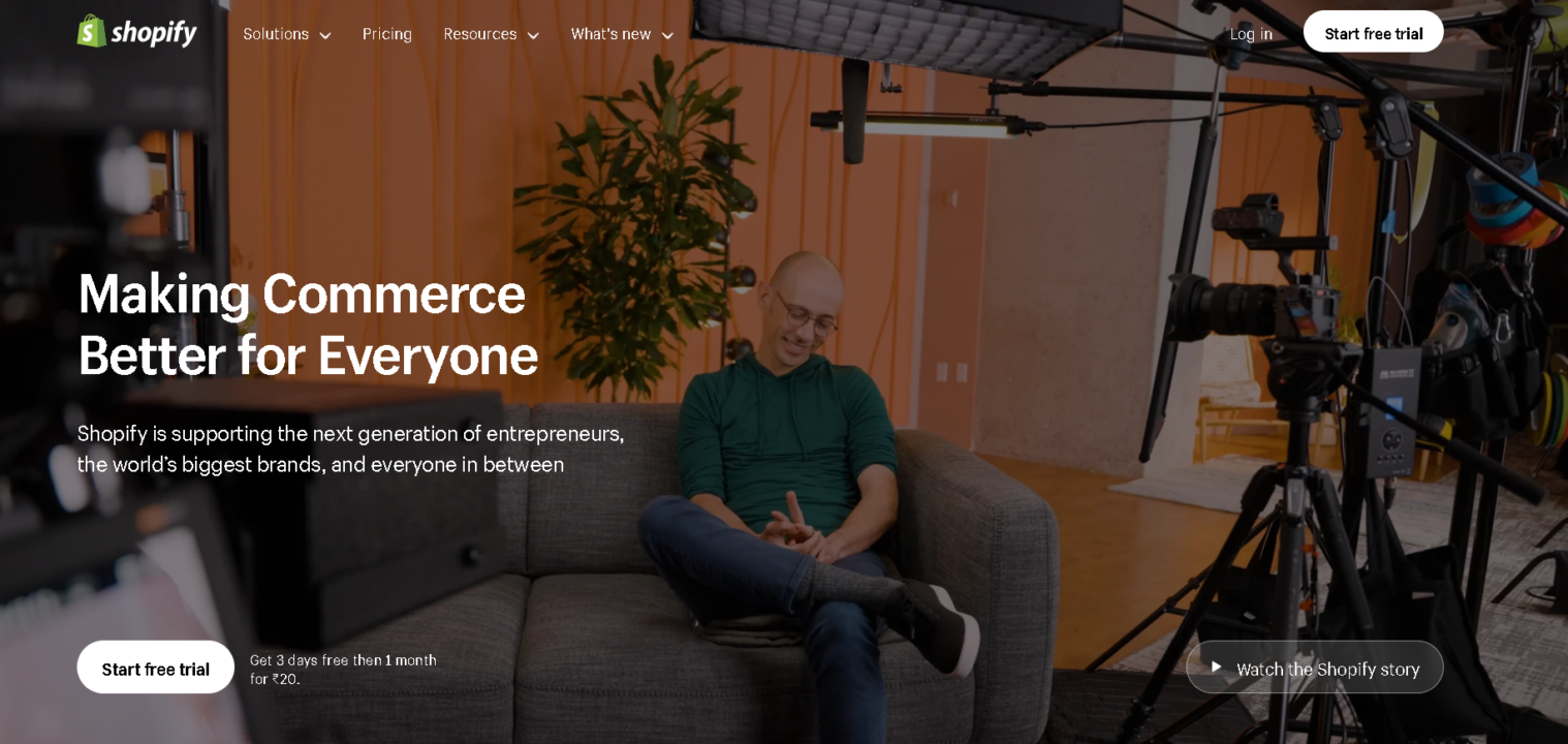 Shopify review template home page