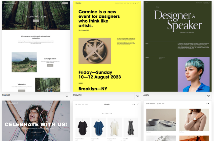 Squarespace template demo