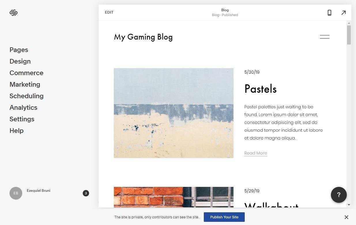 features squarespace review