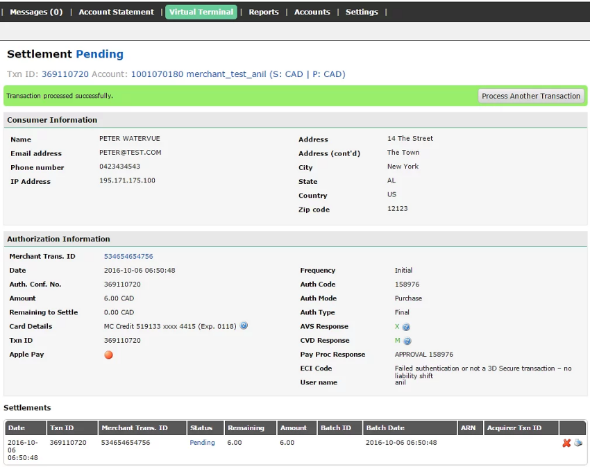 online dashboard