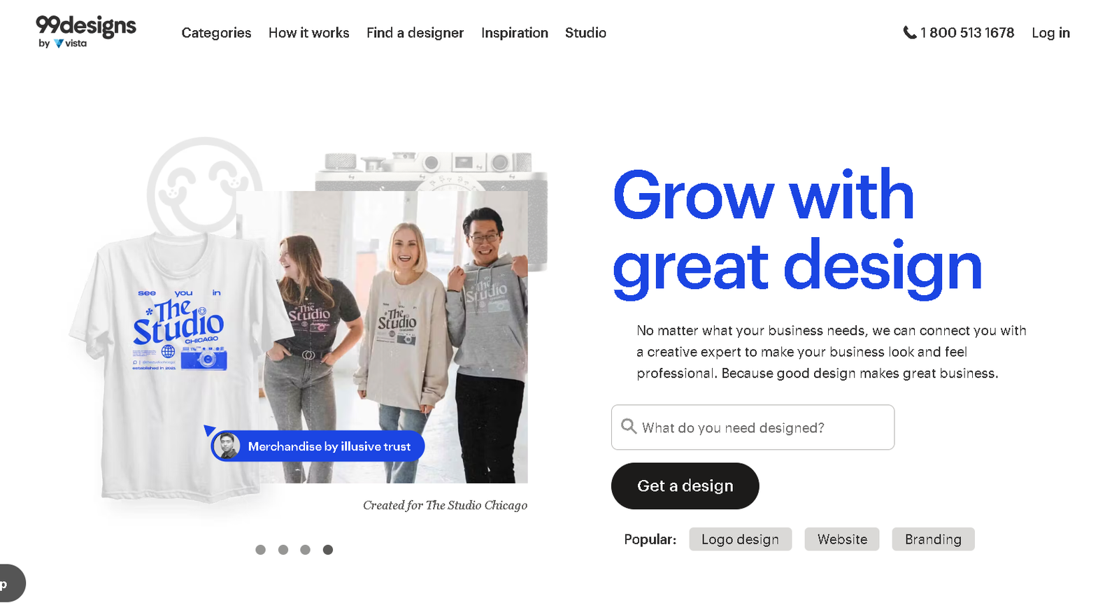99designs home page