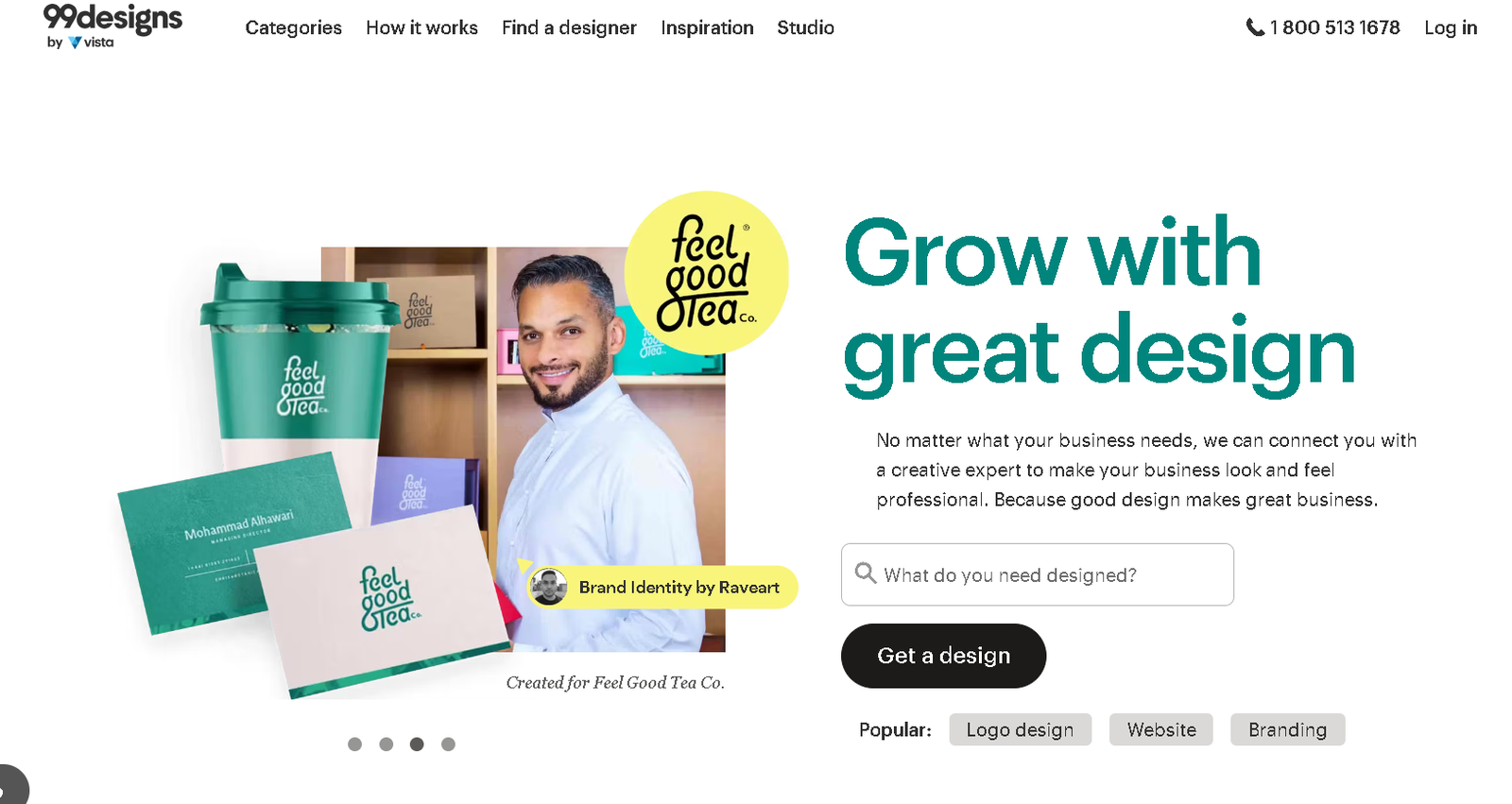 99designs home page