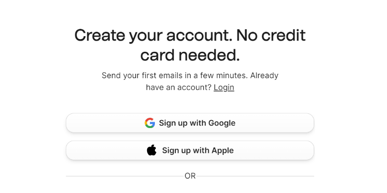 CREATE A ACCOUNT