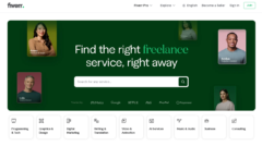 Fiverr home page