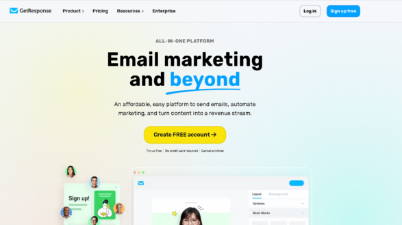 GetResponse home page