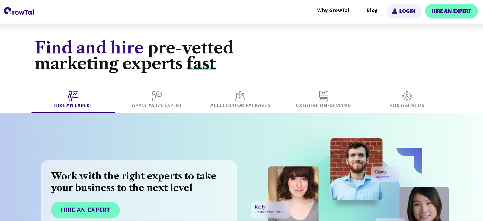 GrowTal home page