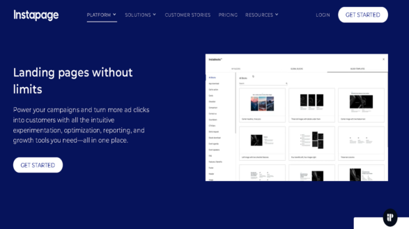 Instapage HOME PAGE -