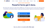 Jotform home page -