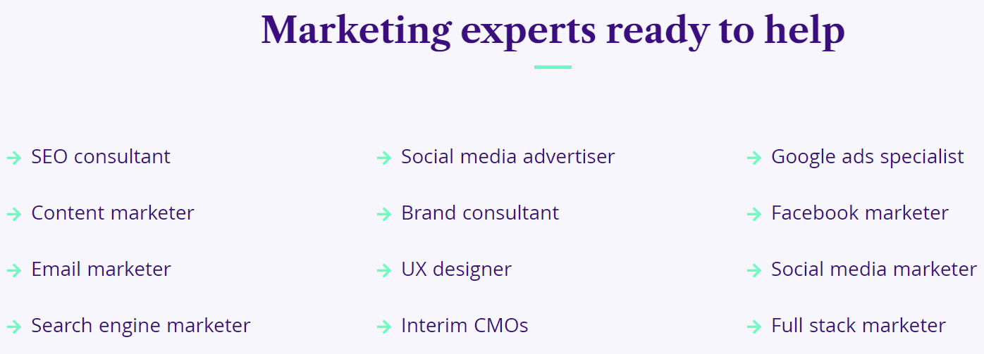 Marketing Experts for All Kinds of Jobs