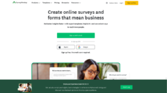 SurveyMonkey home page
