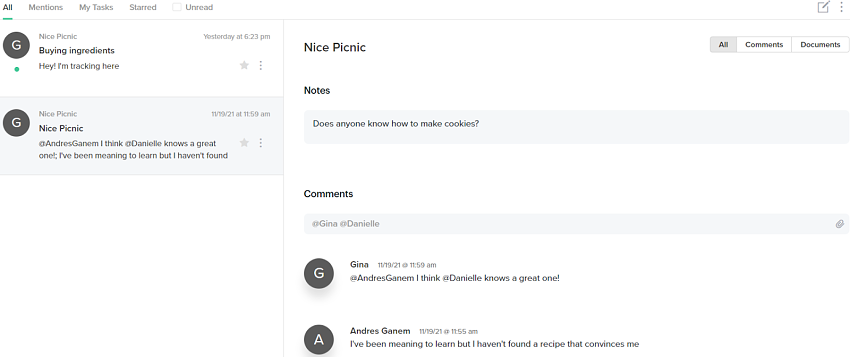 Team Dashboard & Communication