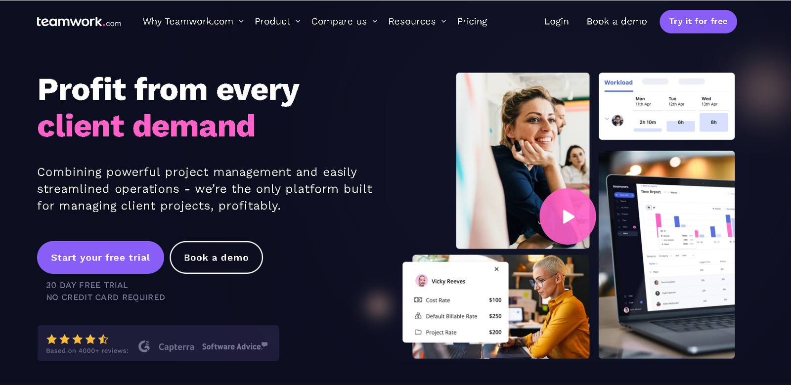 Teamwork home page