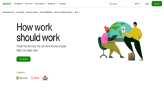 Upwork home page
