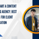 how to start a content marketing agency
