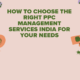 ppc management services india