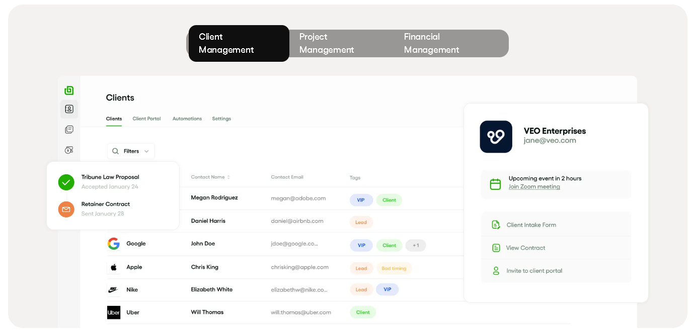 client management