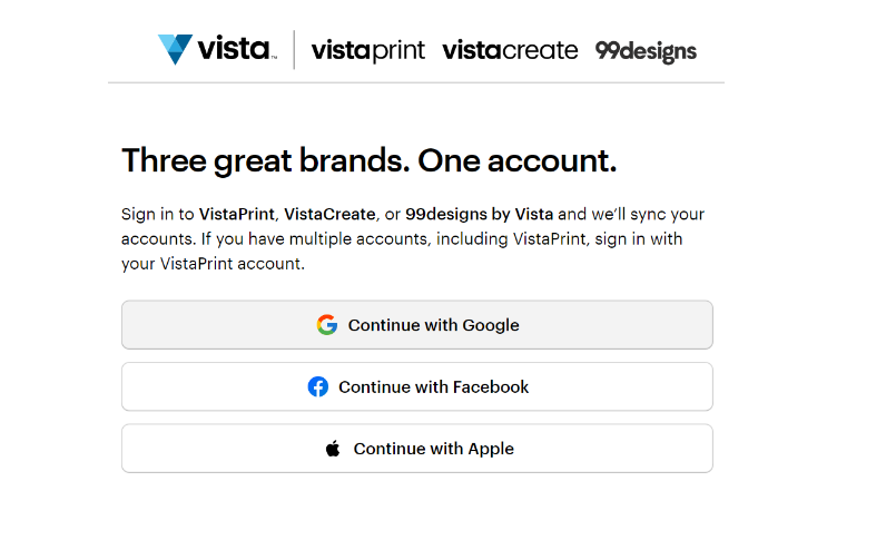create a account