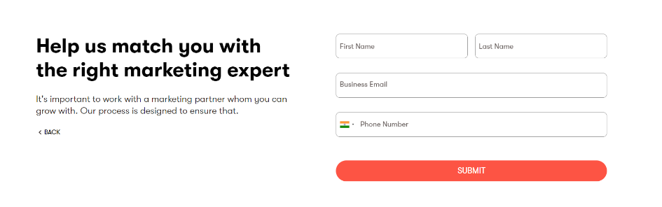 create a account signup form