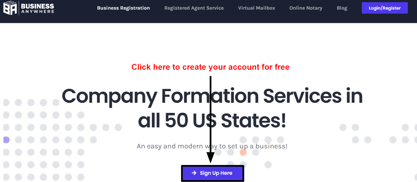getting started to sign up
