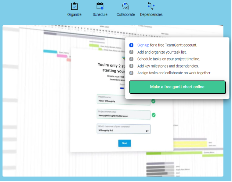 make free gantt chat online
