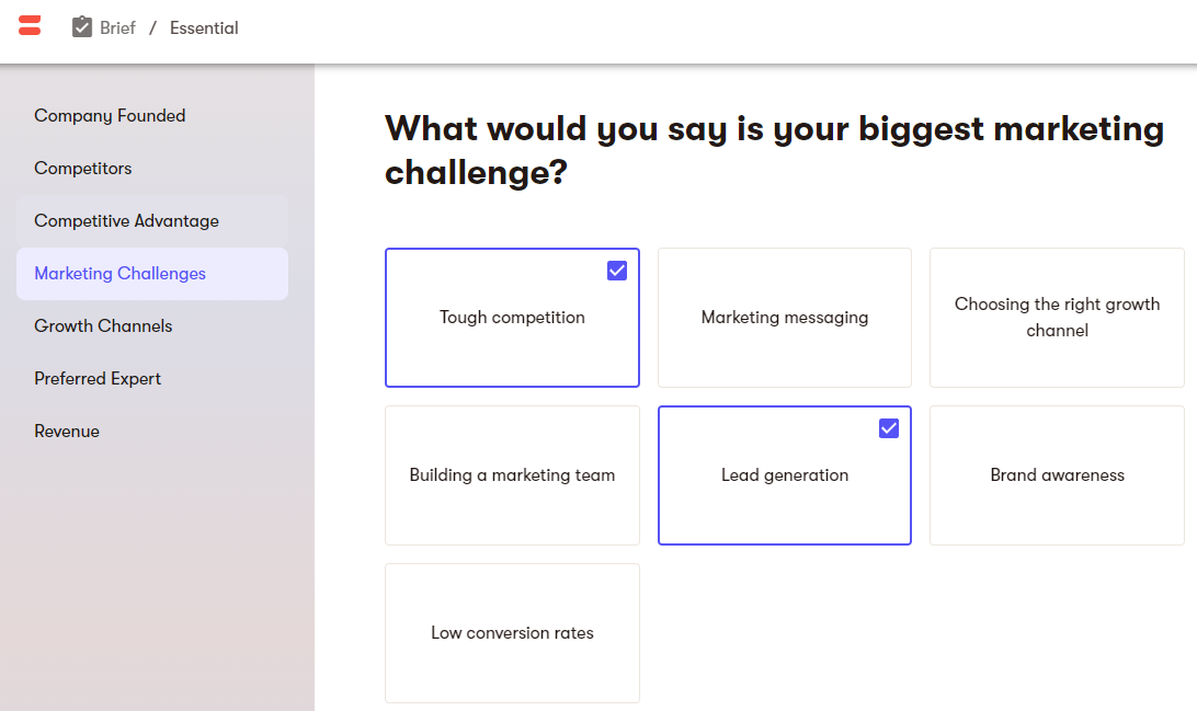 marketing challenge