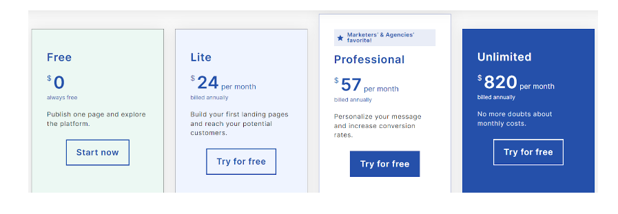 pricing plan