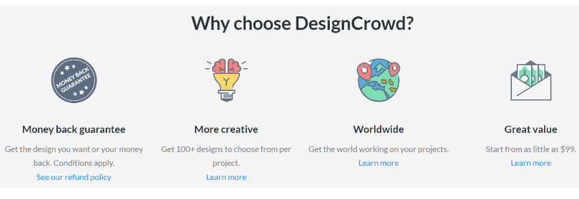 why choose the designcrowd