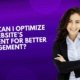 How can I optimize my website