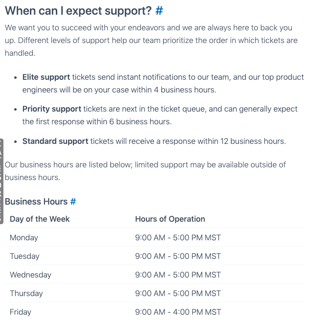 support